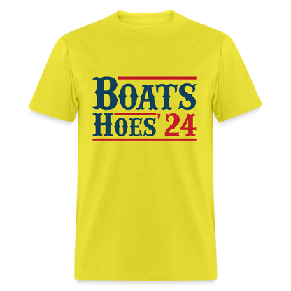 Boats and Hoes T-Shirt - Color: white