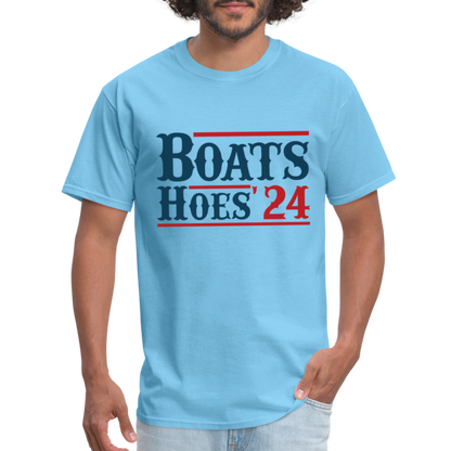 Boats and Hoes T-Shirt - Color: white