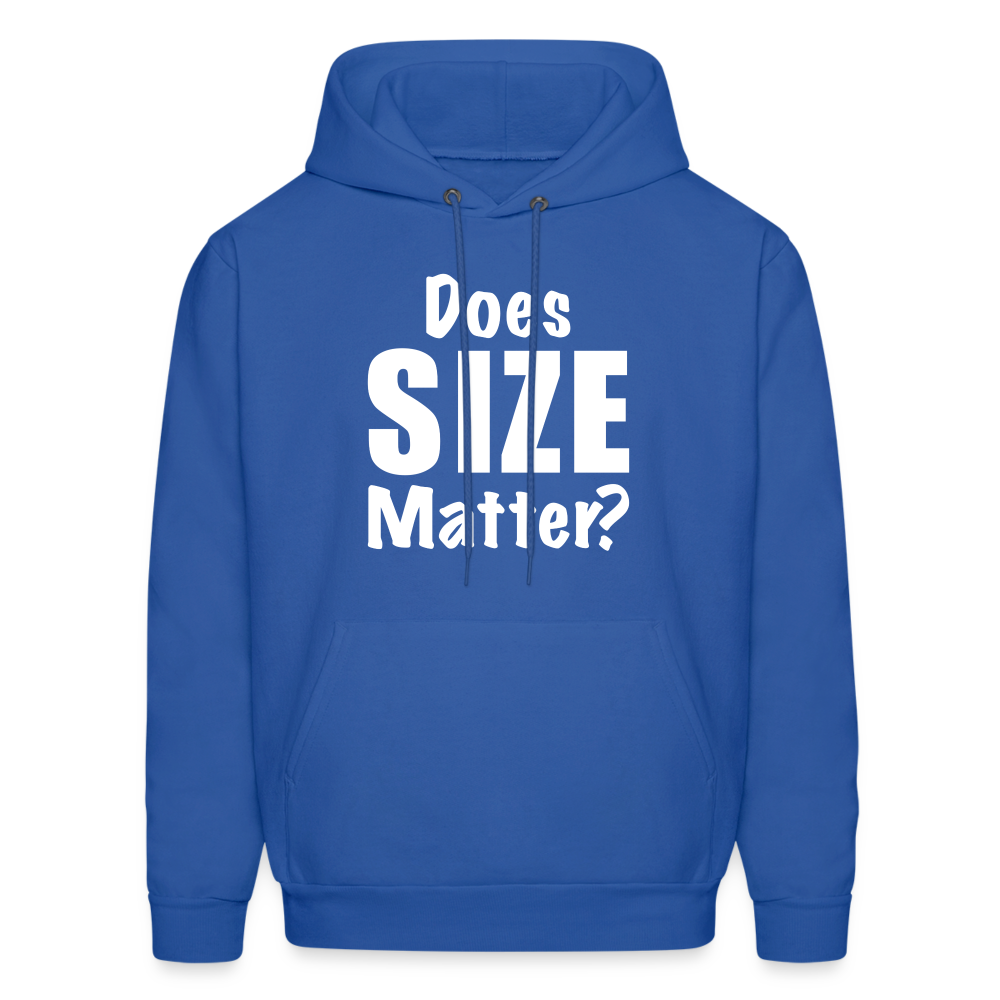 Does Size Matter Hoodie - royal blue