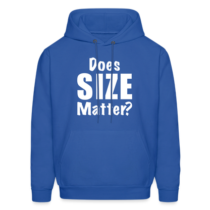 Does Size Matter Hoodie - royal blue