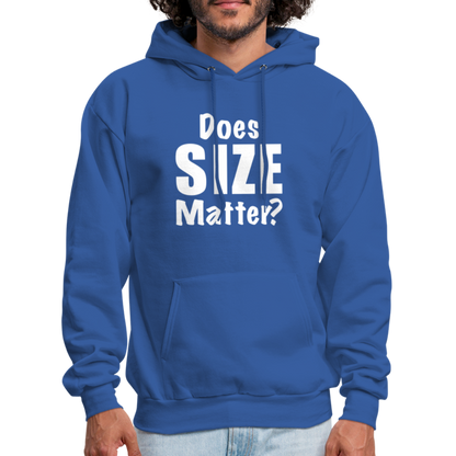 Does Size Matter Hoodie - royal blue