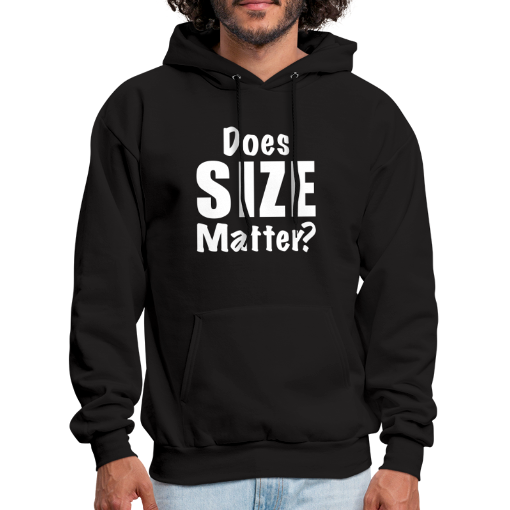 Does Size Matter Hoodie - black