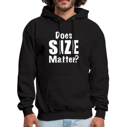 Does Size Matter Hoodie - black