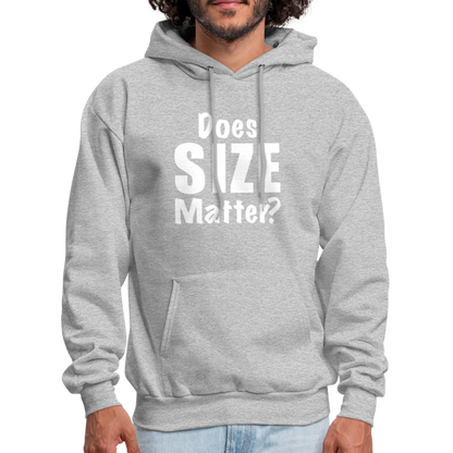 Does Size Matter Hoodie - heather gray