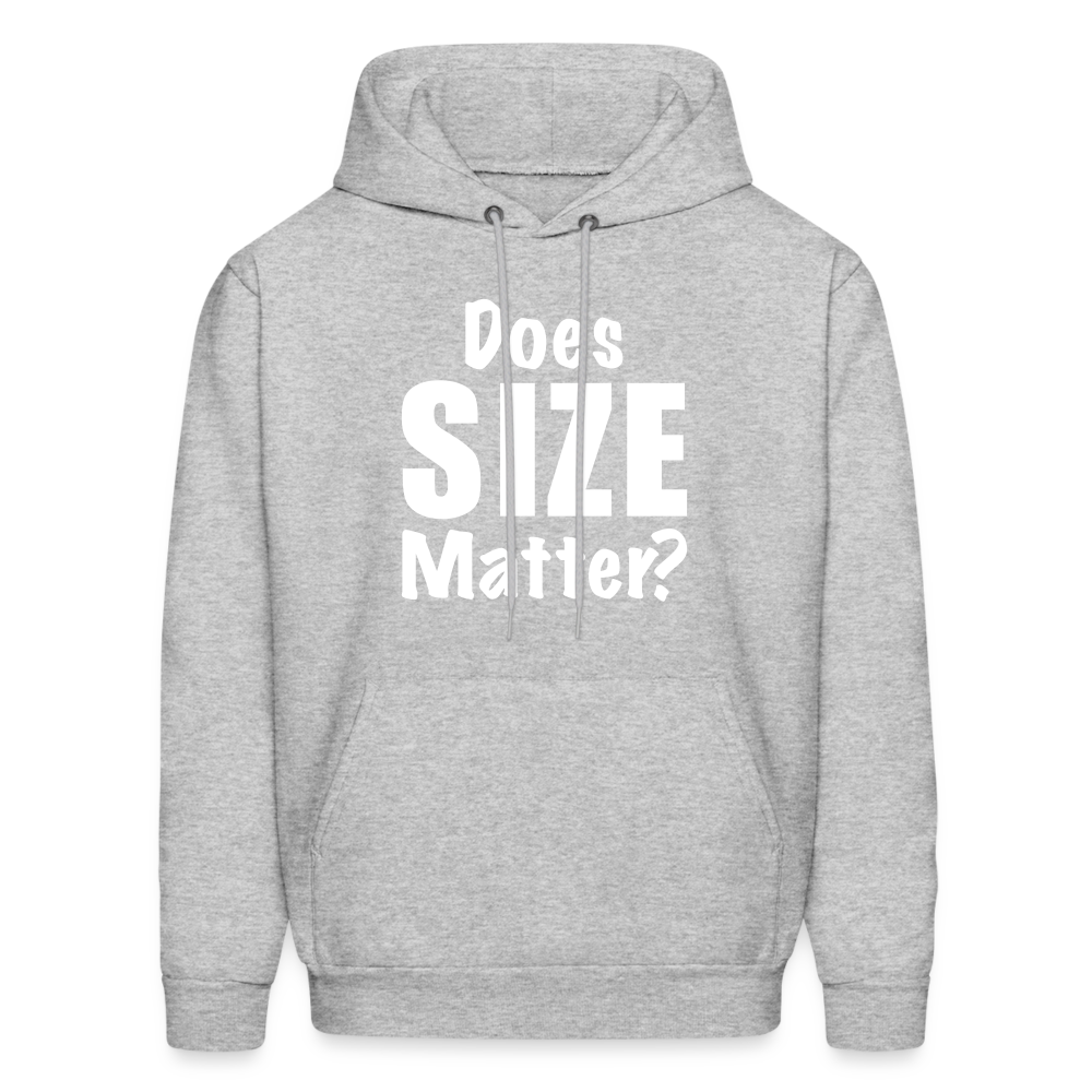 Does Size Matter Hoodie - heather gray