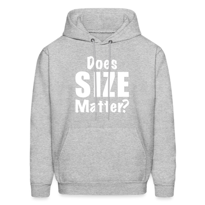 Does Size Matter Hoodie - heather gray