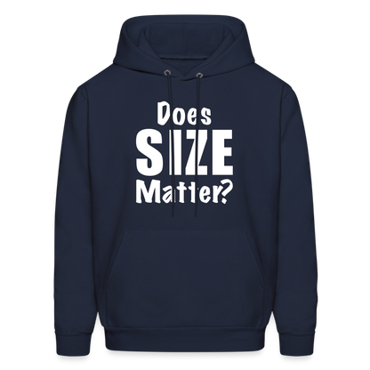 Does Size Matter Hoodie - navy