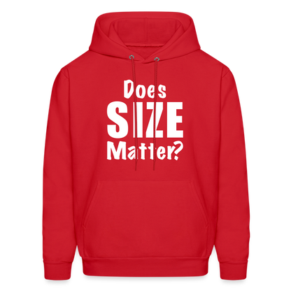 Does Size Matter Hoodie - red