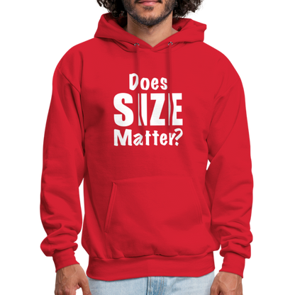 Does Size Matter Hoodie - red