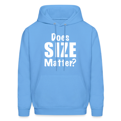 Does Size Matter Hoodie - carolina blue