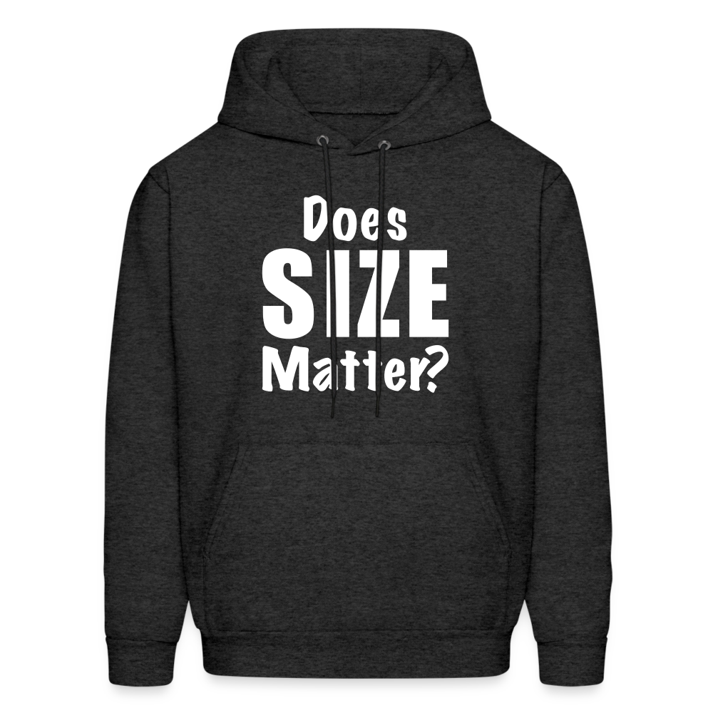 Does Size Matter Hoodie - charcoal grey