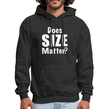 Does Size Matter Hoodie - charcoal grey