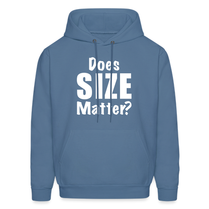 Does Size Matter Hoodie - denim blue