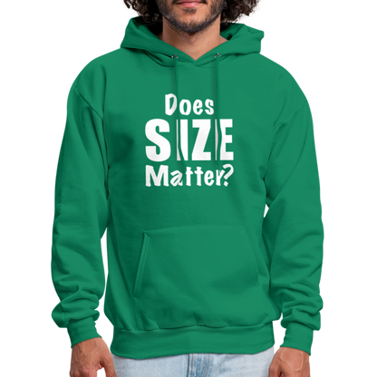 Does Size Matter Hoodie - kelly green