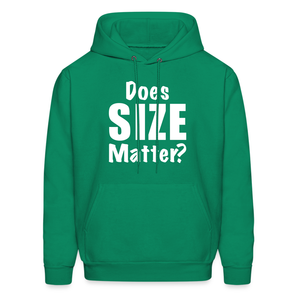 Does Size Matter Hoodie - kelly green