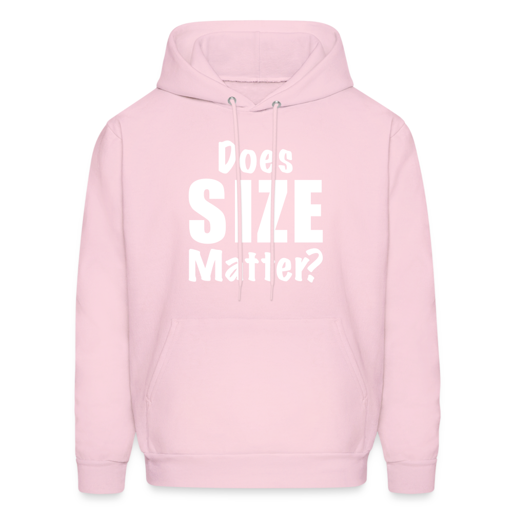 Does Size Matter Hoodie - pale pink