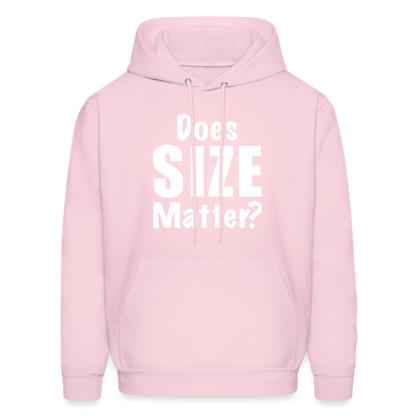 Does Size Matter Hoodie - pale pink