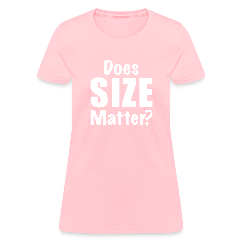 Does Size Matter Women's T-Shirt Color: red