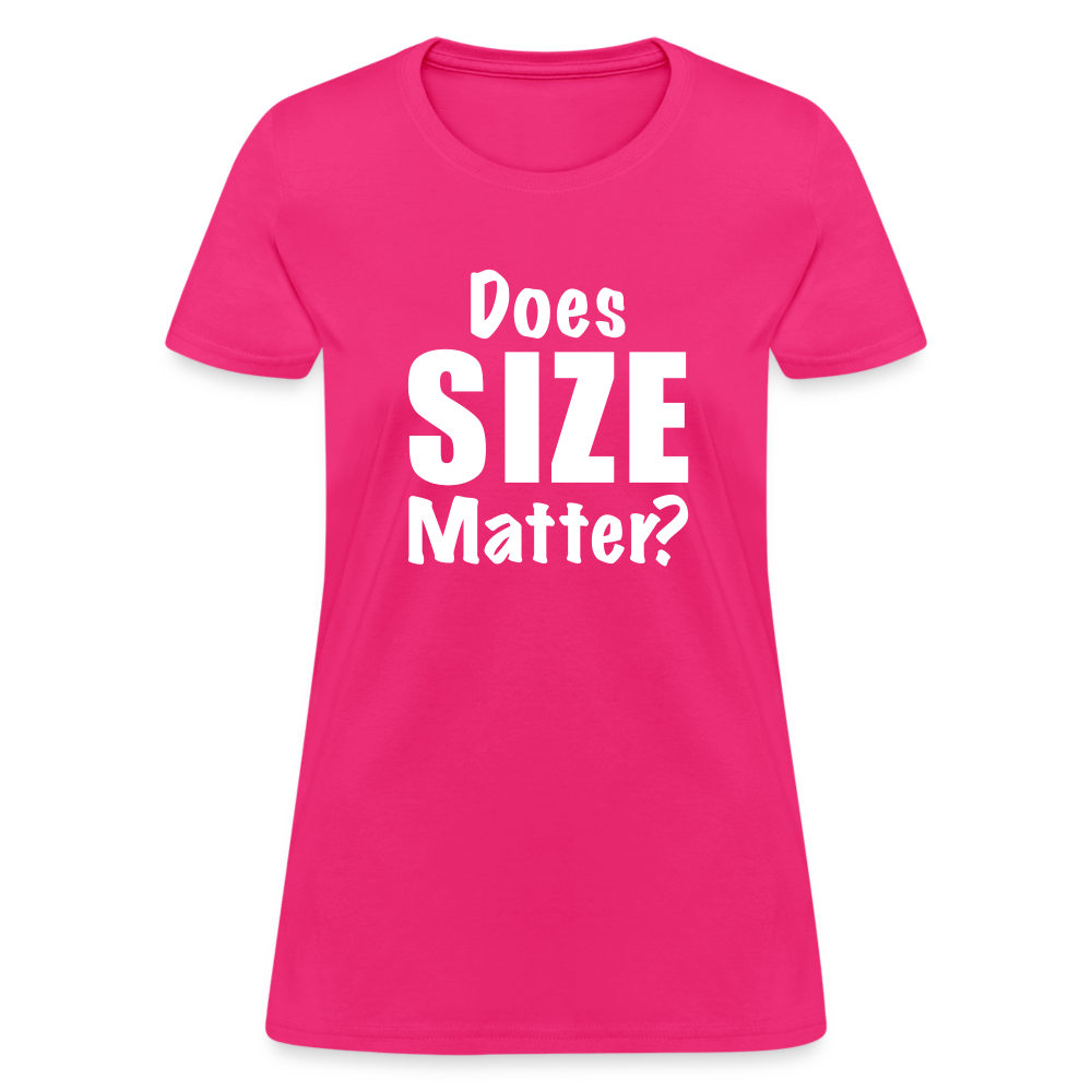 Does Size Matter Women's T-Shirt Color: red