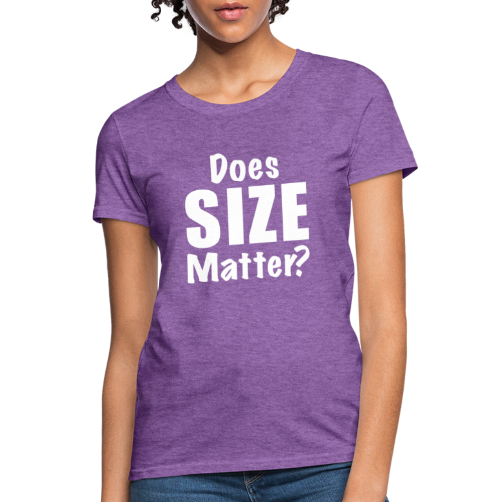 Does Size Matter Women's T-Shirt Color: red