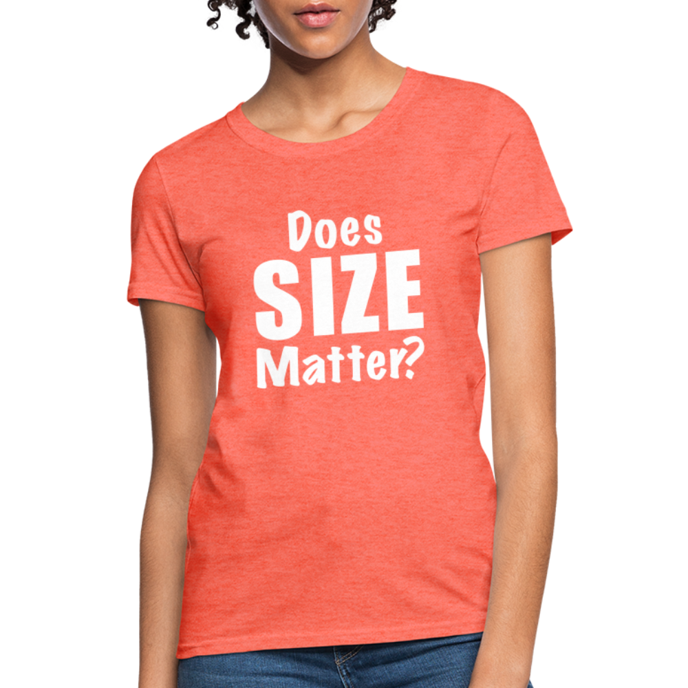 Does Size Matter Women's T-Shirt Color: red