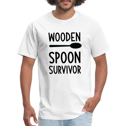 wooden Spoon Survivor T-Shirt - Color: white