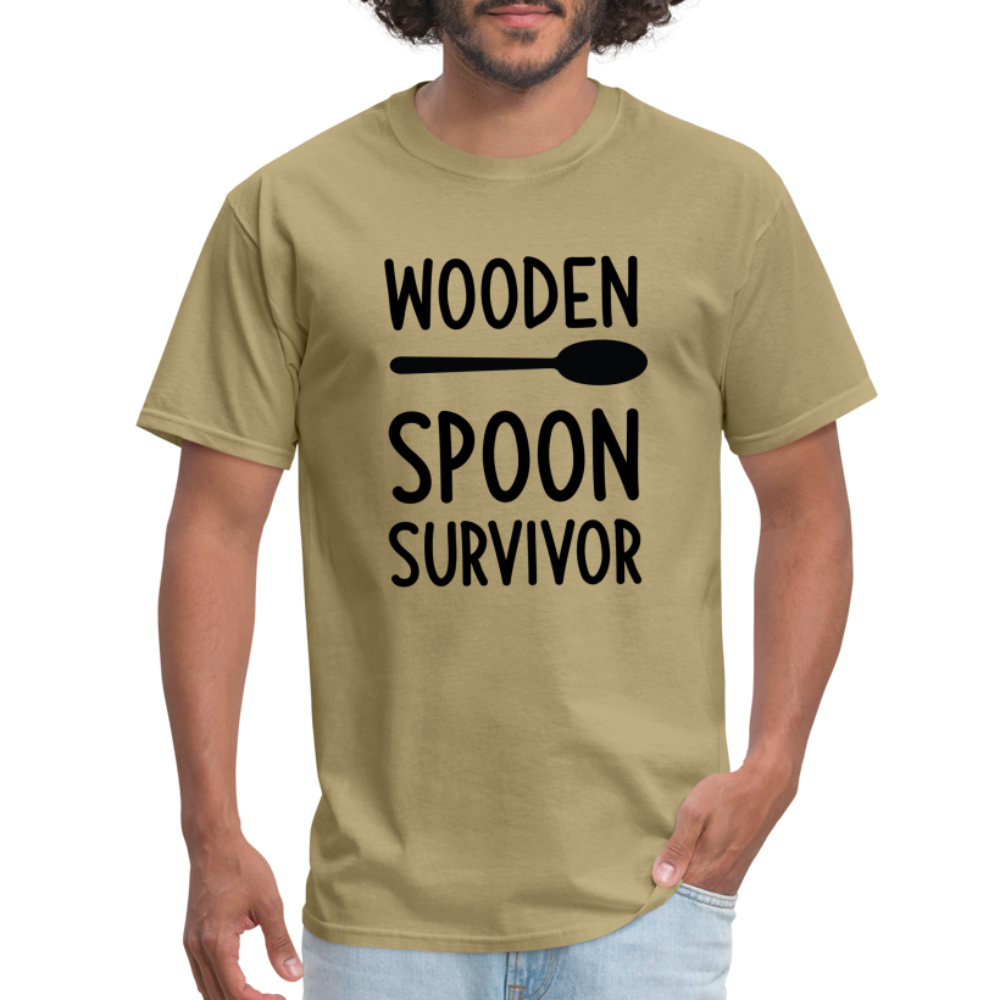 wooden Spoon Survivor T-Shirt - Color: khaki