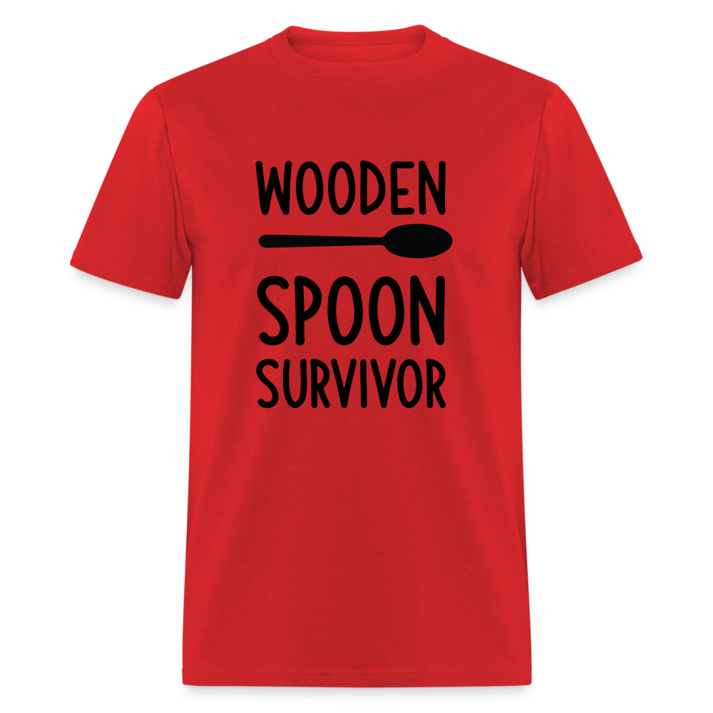 wooden Spoon Survivor T-Shirt - Color: red