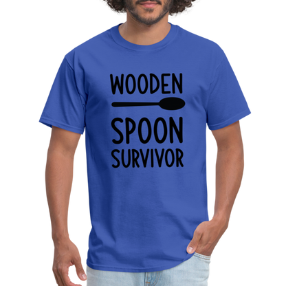 wooden Spoon Survivor T-Shirt - Color: royal blue