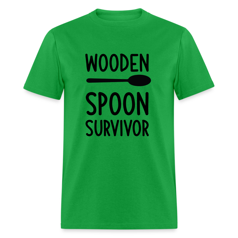 wooden Spoon Survivor T-Shirt - Color: bright green