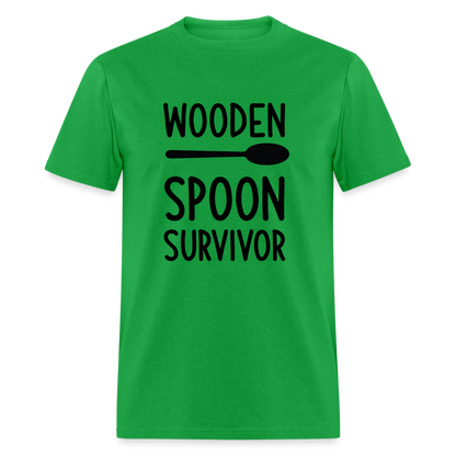 wooden Spoon Survivor T-Shirt - Color: bright green