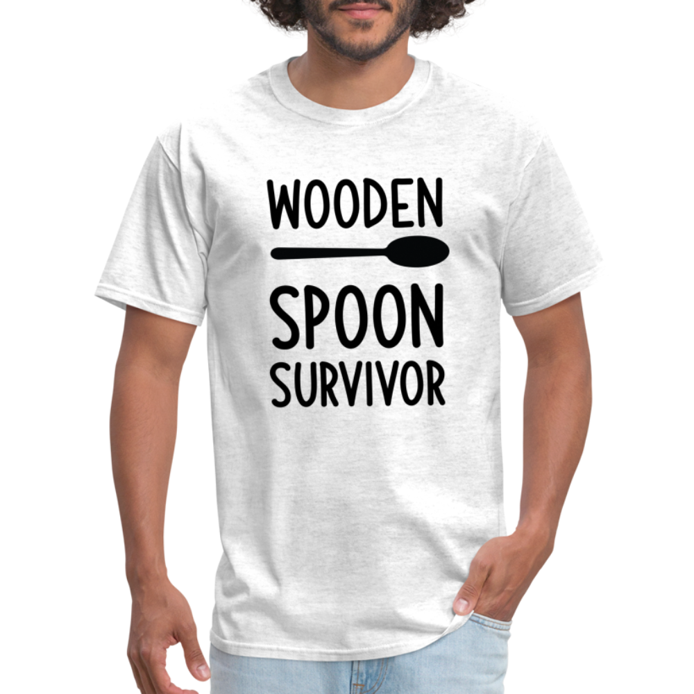 wooden Spoon Survivor T-Shirt - Color: light heather gray