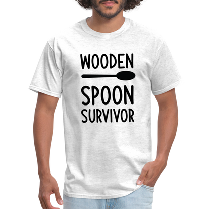 wooden Spoon Survivor T-Shirt - Color: light heather gray