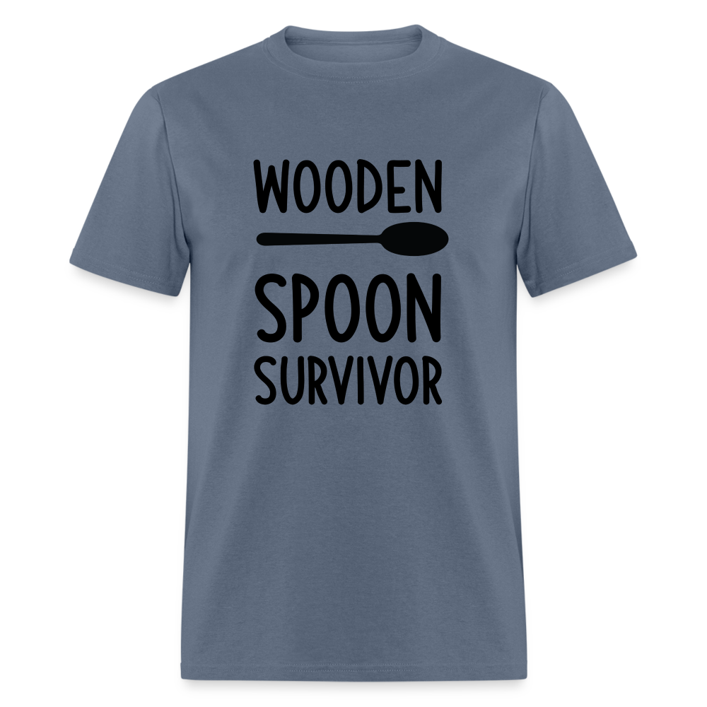 wooden Spoon Survivor T-Shirt - Color: denim