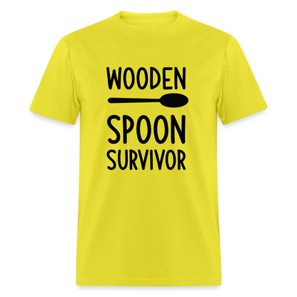 wooden Spoon Survivor T-Shirt - Color: yellow