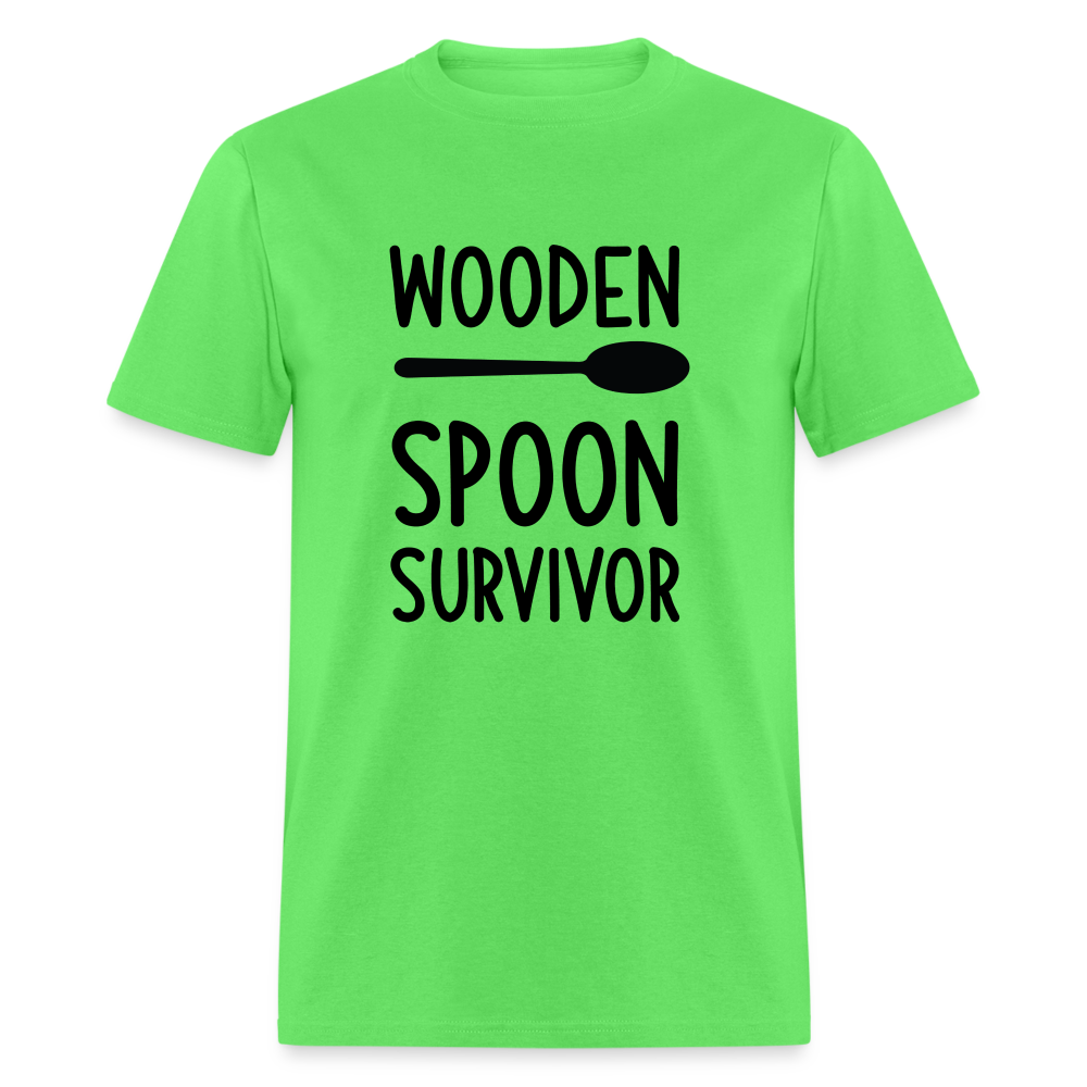 wooden Spoon Survivor T-Shirt - Color: kiwi