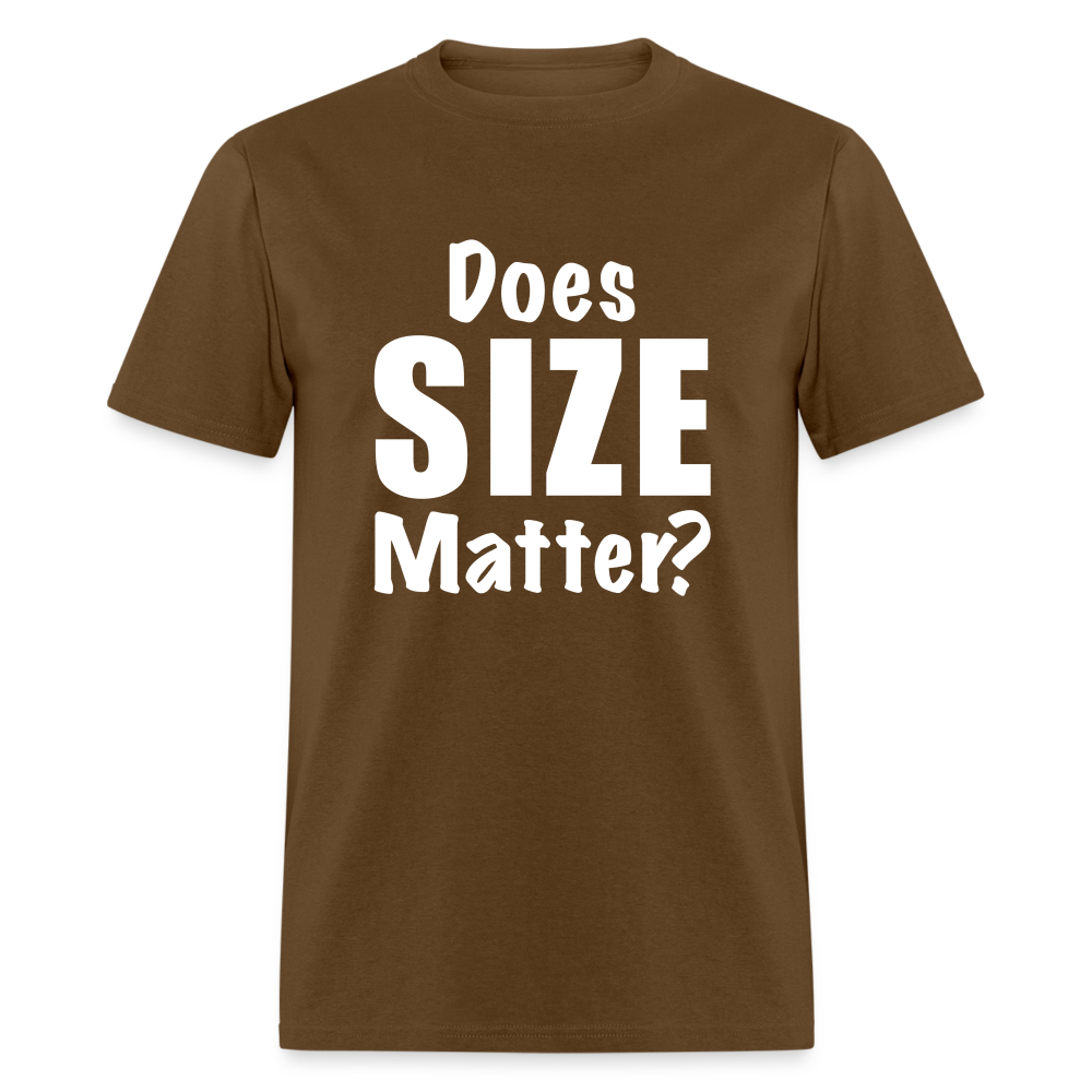 Does Size Matter T-Shirt - Color: brown