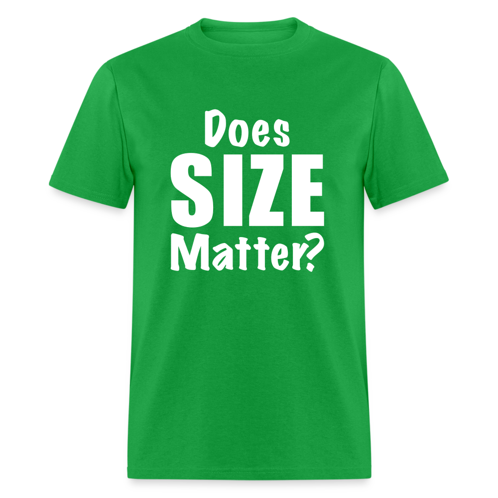 Does Size Matter T-Shirt - Color: bright green