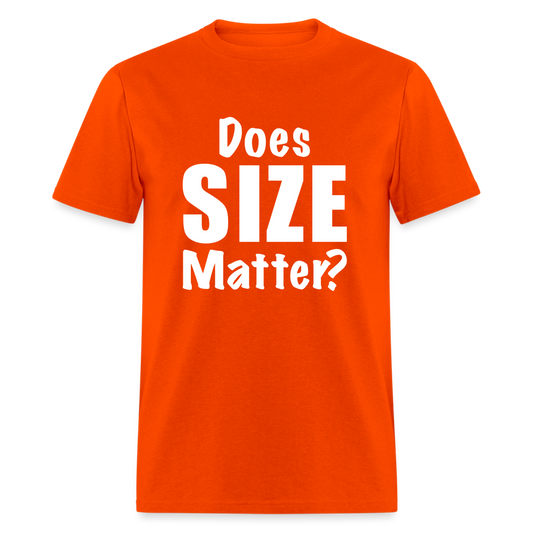 Does Size Matter T-Shirt - orange