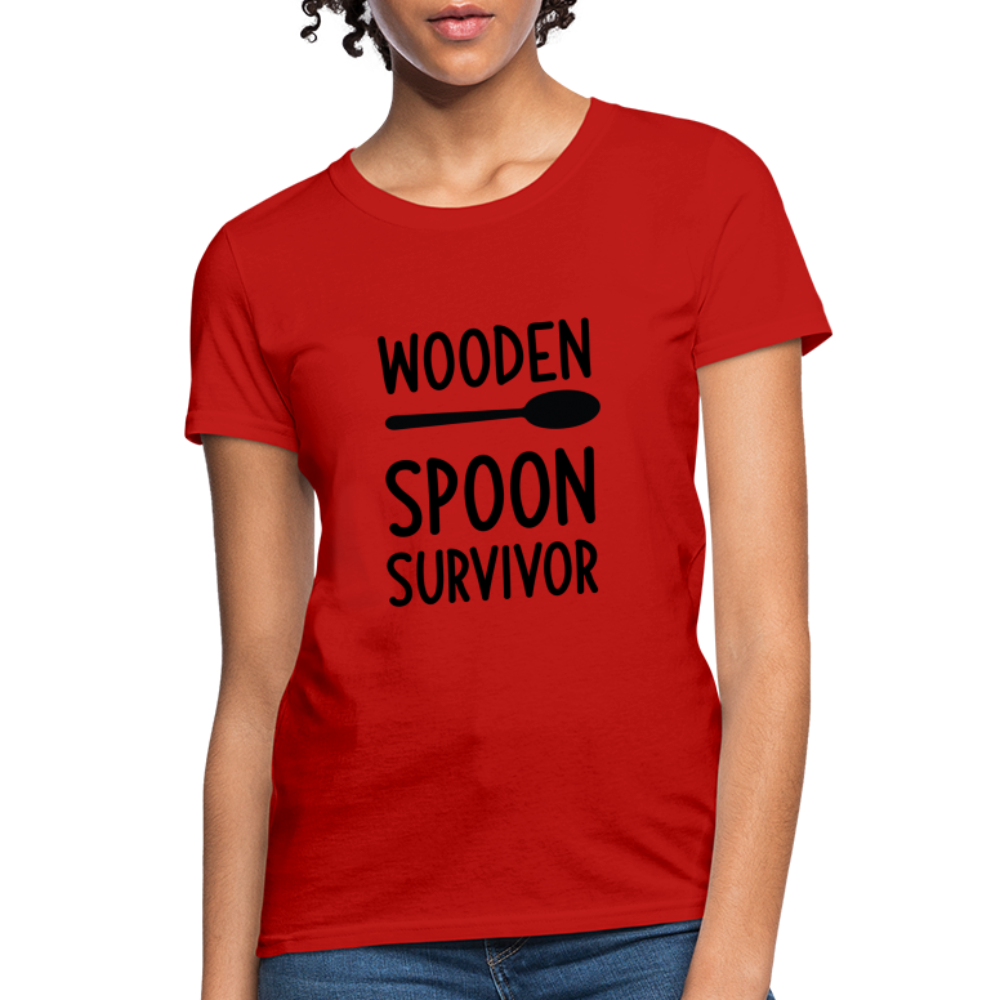 wooden Spoon Survivor Women's T-Shirt - Color: pink