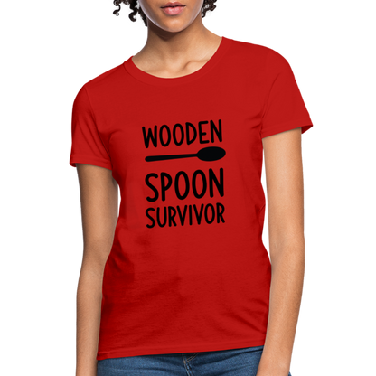 wooden Spoon Survivor Women's T-Shirt - Color: pink