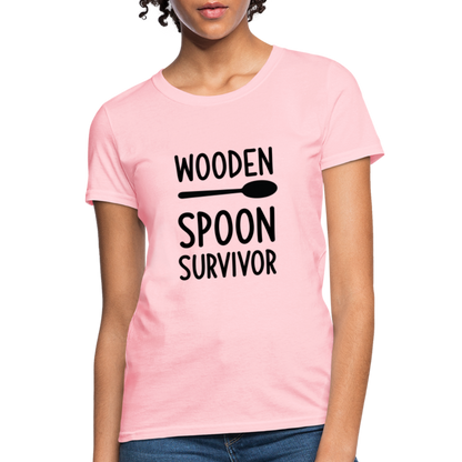 wooden Spoon Survivor Women's T-Shirt - Color: pink