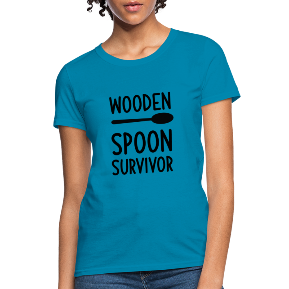 wooden Spoon Survivor Women's T-Shirt - Color: turquoise