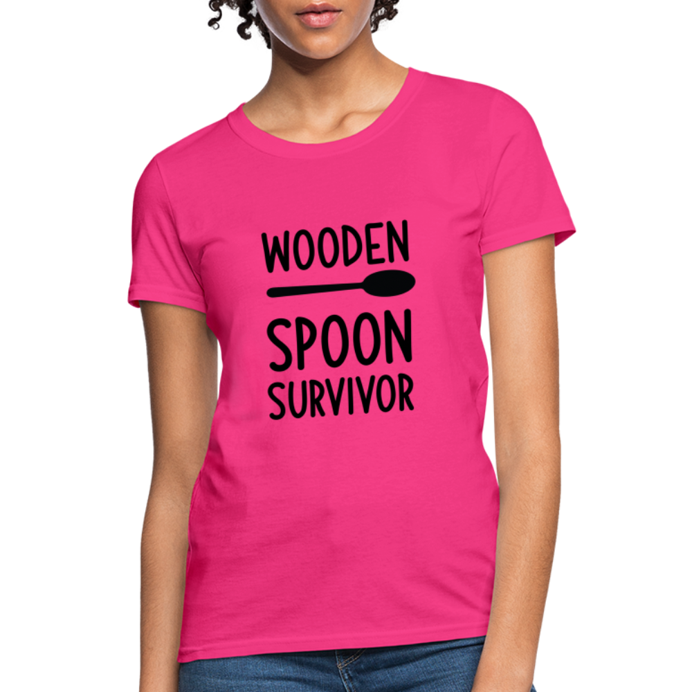 wooden Spoon Survivor Women's T-Shirt - Color: pink