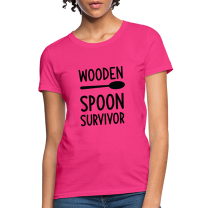 wooden Spoon Survivor Women's T-Shirt - Color: pink