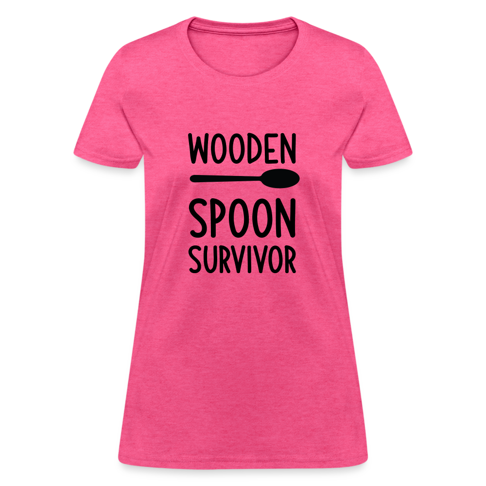 wooden Spoon Survivor Women's T-Shirt - Color: pink