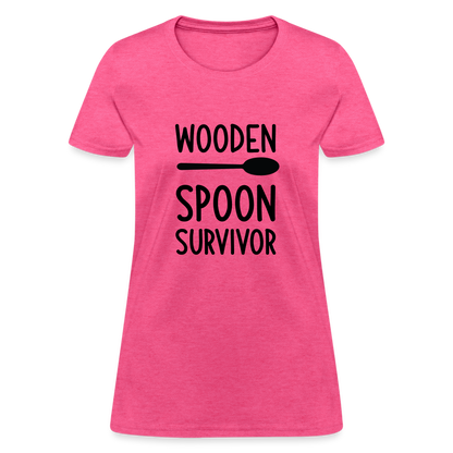 wooden Spoon Survivor Women's T-Shirt - Color: pink