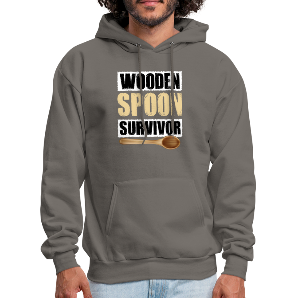 Wooden Spoon Survivor Hoodie - Color: asphalt gray