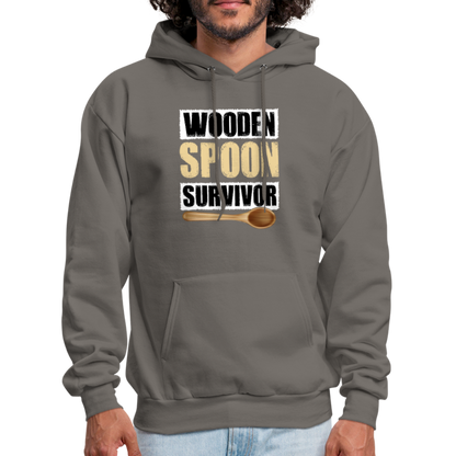 Wooden Spoon Survivor Hoodie - Color: asphalt gray