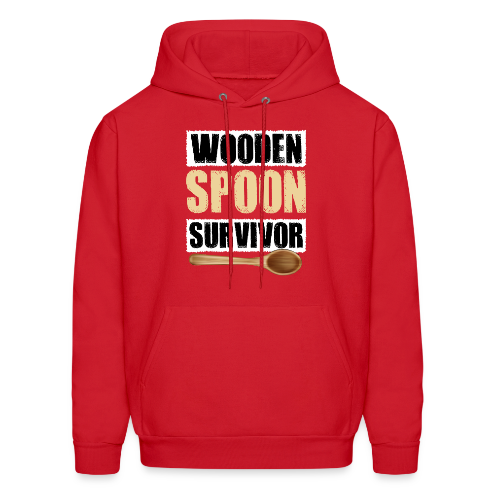 Wooden Spoon Survivor Hoodie - Color: red